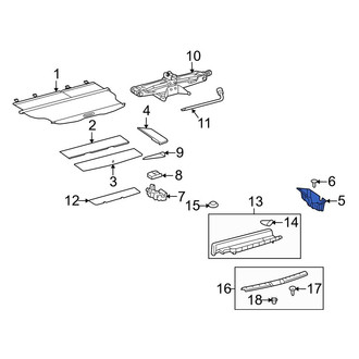 Toyota OE - Rear Left Trunk Floor Storage Box