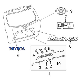 Toyota OE - Rear Hatch Emblem