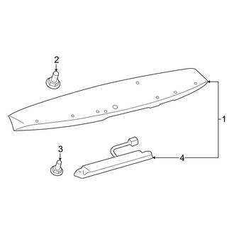 Toyota OE - Lift Gate - Spoiler (FULL HYBRID EV-GAS (FHEV))