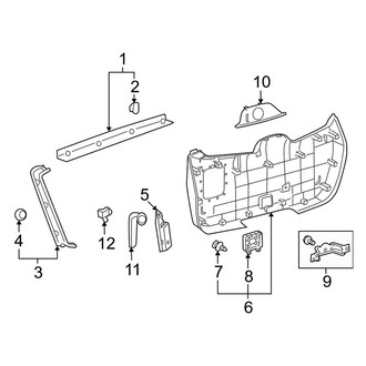 Toyota OE - Lift Gate - Interior Trim (Hybrid / Hybrid Limited)