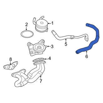 Toyota OE - Engine Oil Cooler Line