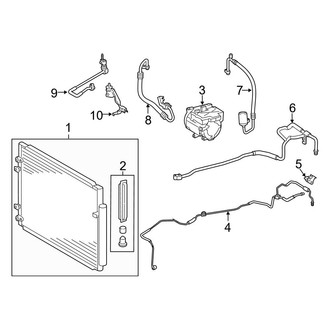 Toyota OE - Air Conditioner & Heater - Condenser, Compressor & Lines