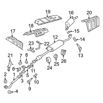 Toyota OE - Exhaust System - Exhaust Components