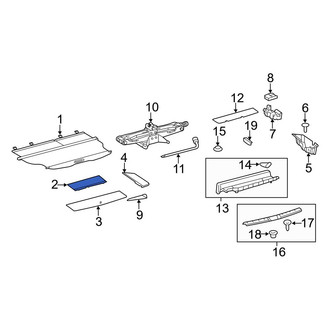 Toyota OE - Rear Left Forward Trunk Floor Access Cover