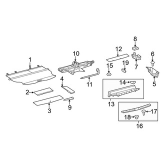 Toyota OE - Rear Body & Floor - Interior Trim (FULL HYBRID EV-GAS (FHEV))