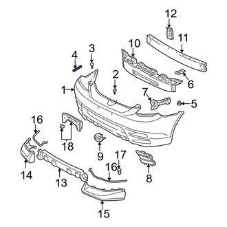 Toyota OE - Bumper Cover Stop