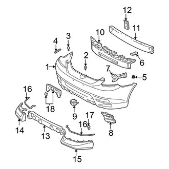 Toyota OE - Front Bumper Cover Bracket