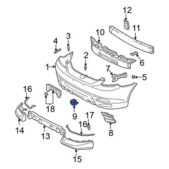 Toyota OE - Front Left Fog Light Trim