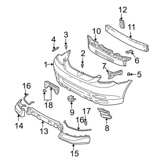 2004 Toyota Matrix Replacement Bumpers & Components – Carid.com