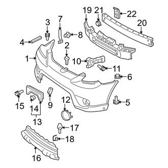 Toyota OE - Front Bumper - Bumper & Components