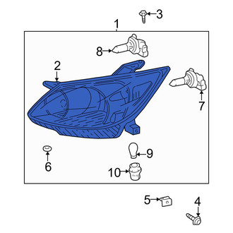 Toyota OE - Front Left Headlight