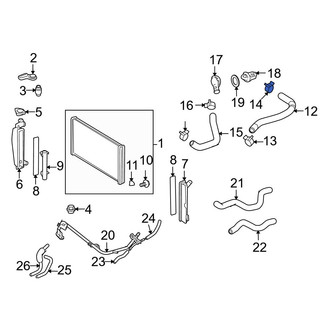 Toyota OE - Rear Upper Radiator Hose Clamp