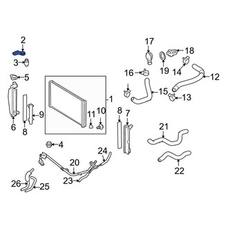 Toyota OE - Upper Radiator Mount Bracket
