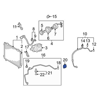 Toyota OE - A/C Refrigerant Line Clamp