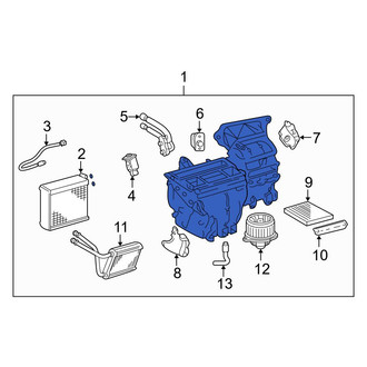 Toyota OE - HVAC Unit Case Assembly