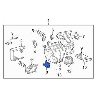 Toyota OE - Heater Core Access Cover
