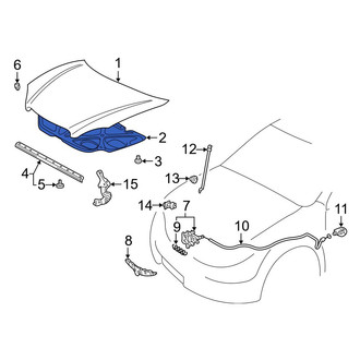 Toyota OE - Front Hood Insulation Pad