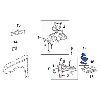 Toyota OE - Front Right Floor Pan Reinforcement