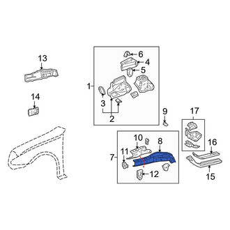 Toyota OE - Front Left Inner Frame Side Member
