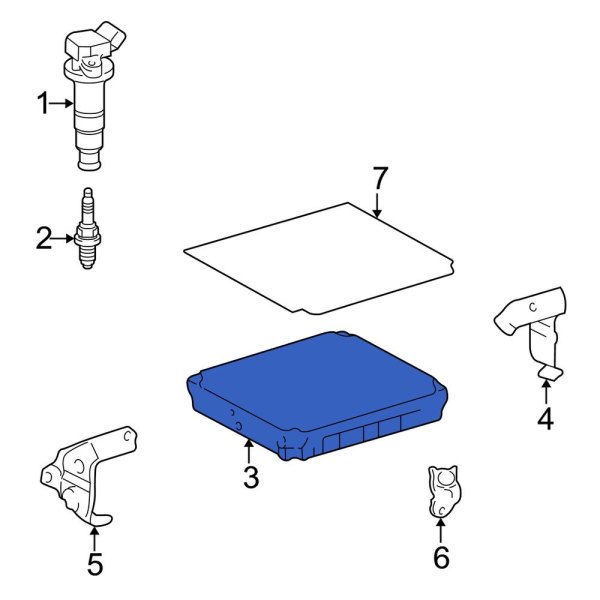Toyota OE 8966602343 Engine Control Module