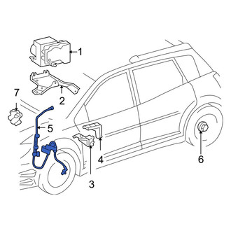 Toyota OE - Rear Left ABS Wheel Speed Sensor