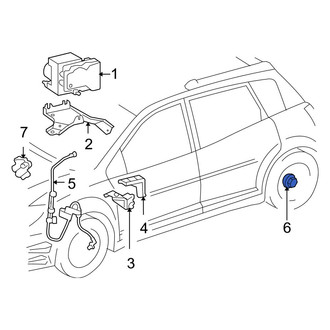 Toyota OE - Rear Left ABS Wheel Speed Sensor