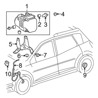 Toyota OE - Electrical - ABS Components (With Vehicle Stability Control)