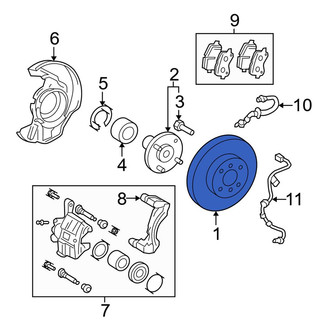 Toyota OE - Front Disc Brake Rotor