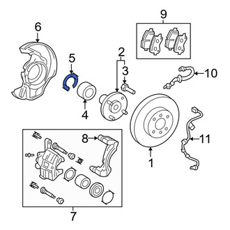 Toyota OE - Wheel Bearing Snap Ring