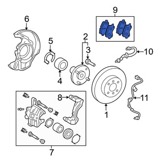 Toyota OE - Front Disc Brake Pad Set