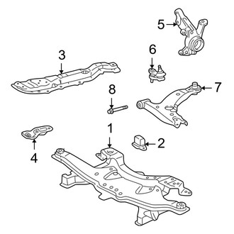 Toyota OE - Front Suspension - Suspension Components (FWD)