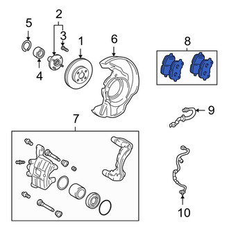 Toyota OE - Front Disc Brake Pad Set