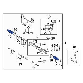 Toyota OE - Rack and Pinion Bellows