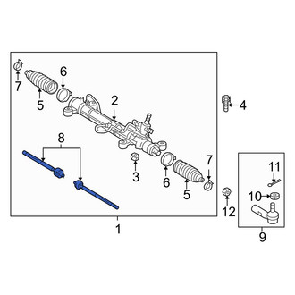 Toyota OE - Outer Steering Tie Rod End