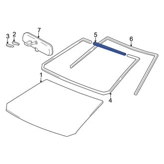 Toyota OE - Upper Windshield Frame Weatherstrip Seal