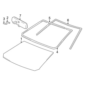 Toyota OE - Windshield - Glass