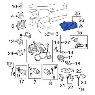 Toyota OE - HVAC Temperature Control Panel