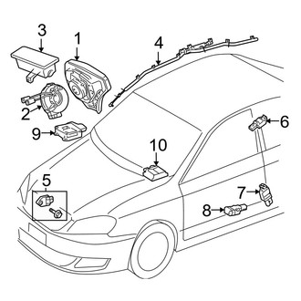 Toyota OE - Restraint Systems - Air Bag Components