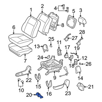 Toyota OE - Front Right Outer Seat Track Cover