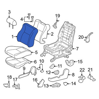 Toyota OE - Front Left Seat Back Cushion Cover