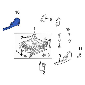 Toyota OE - Front Left Inner Seat Track Cover