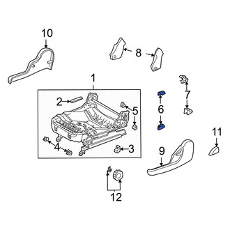 Toyota OE - Front Left Forward Seat Track Cover