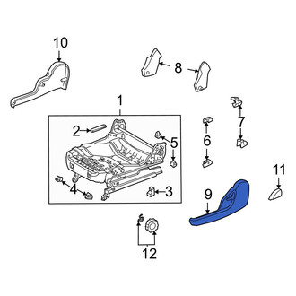 Toyota OE - Front Left Outer Seat Track Cover
