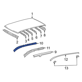 Toyota OE - Right Inner Roof Side Rail