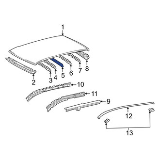 Toyota OE - Center Roof Bow