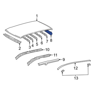 Toyota OE - Rear Roof Header Panel