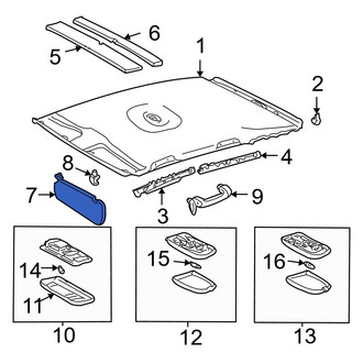 Toyota OE - Left Sun Visor