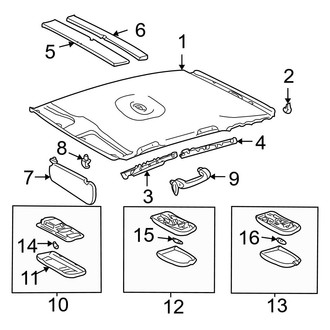 Toyota OE - Roof - Interior Trim (W/O Sunroof)