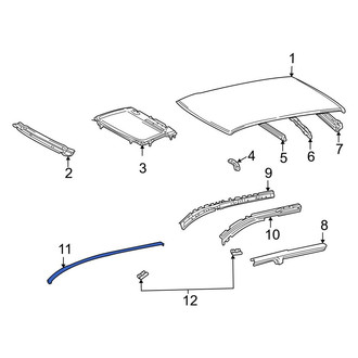 Toyota OE - Right Roof Drip Molding