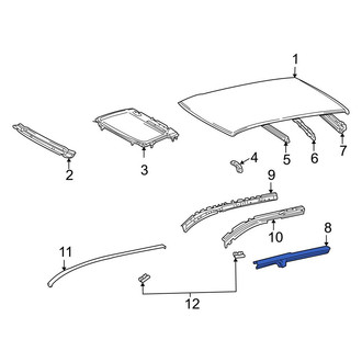 Toyota OE - Left Outer Roof Side Rail